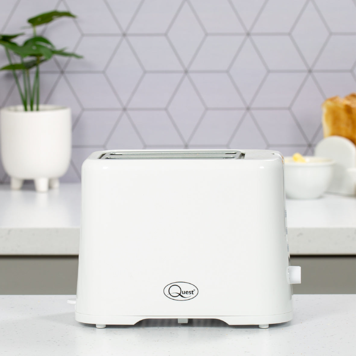 2 Slice Toaster - White