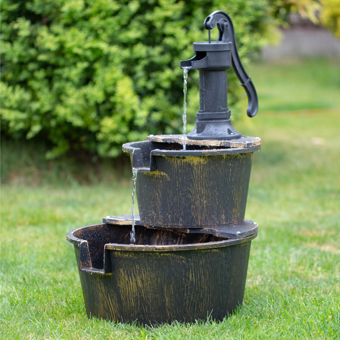 2 Tier Barrel Water Fountain
