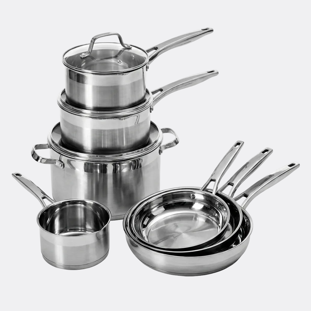Stainless Steel Pro 7-Piece Pan Set