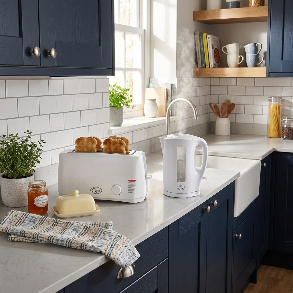 4 Slice Toaster - White