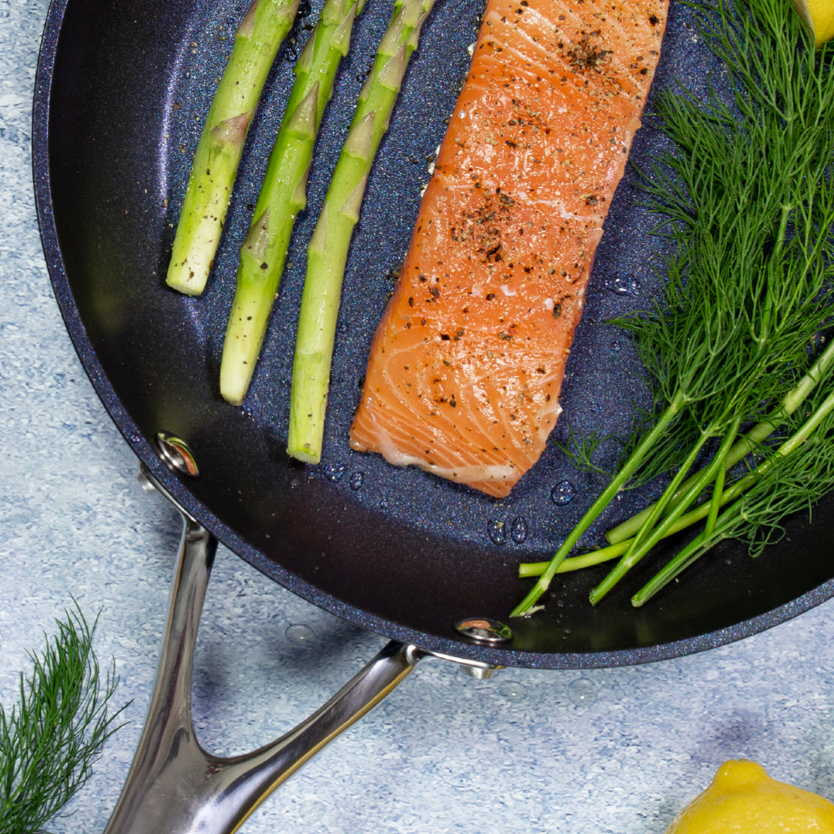 Blue Pro 24cm Non Stick Frying Pan