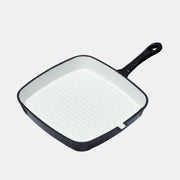 24cm Black Cast Iron Griddle Pan