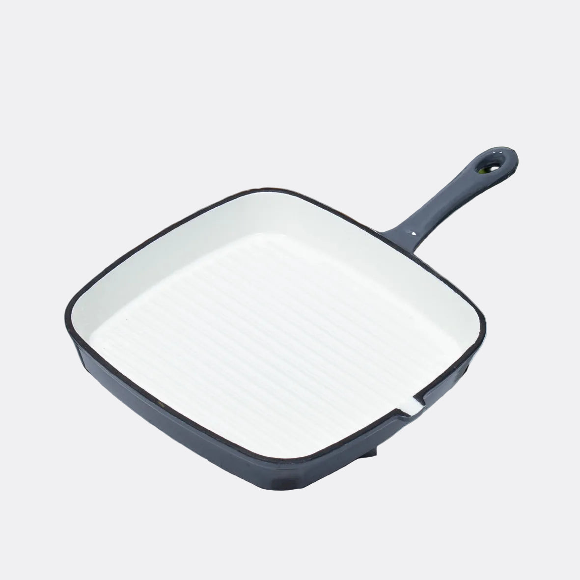 24cm Grey Cast Iron Griddle Pan