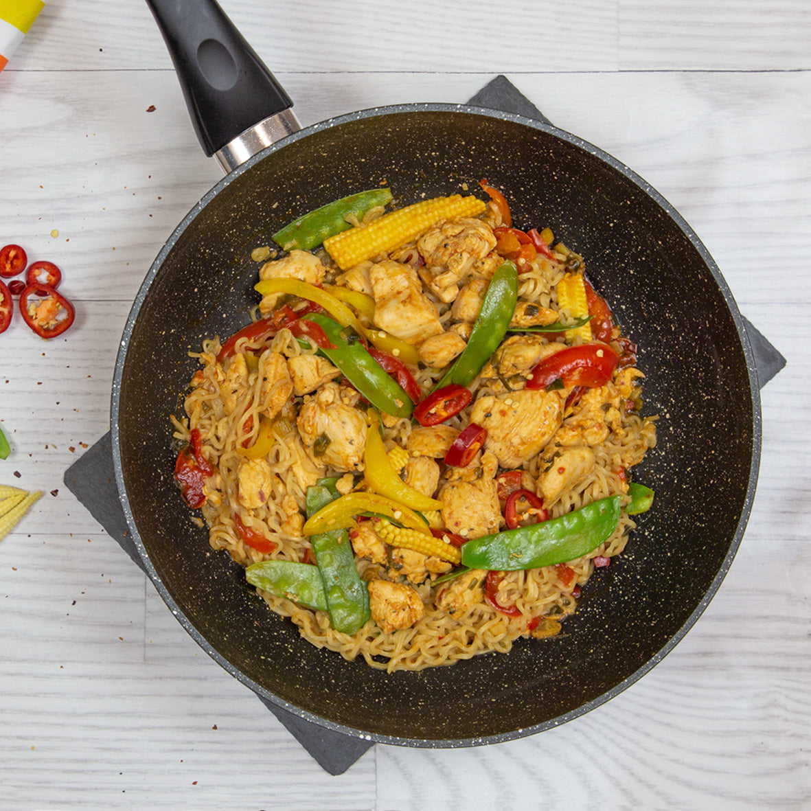 Classic 28cm Black Non Stick Wok