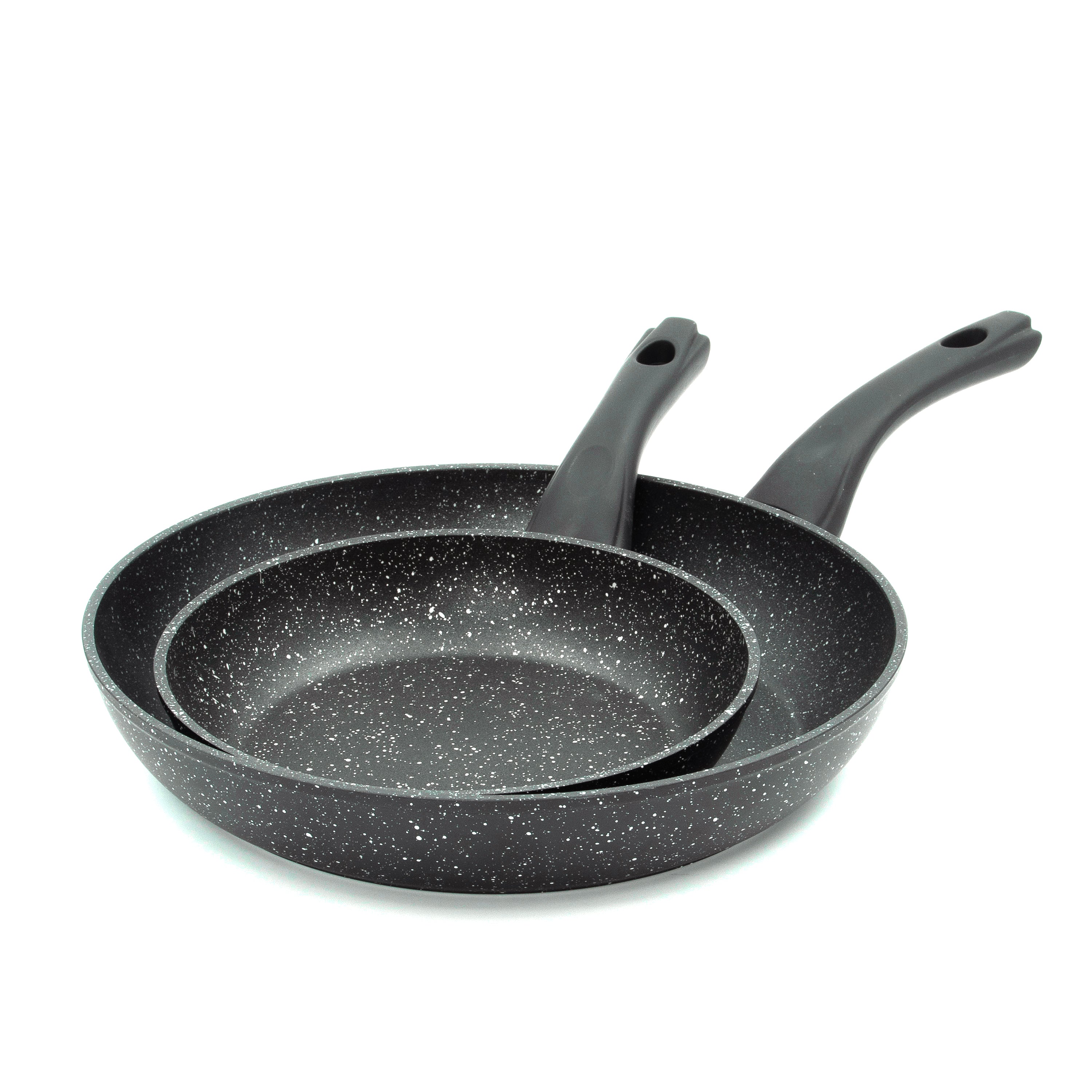 Classic 2-Piece Black Non Stick Frying Pan Set