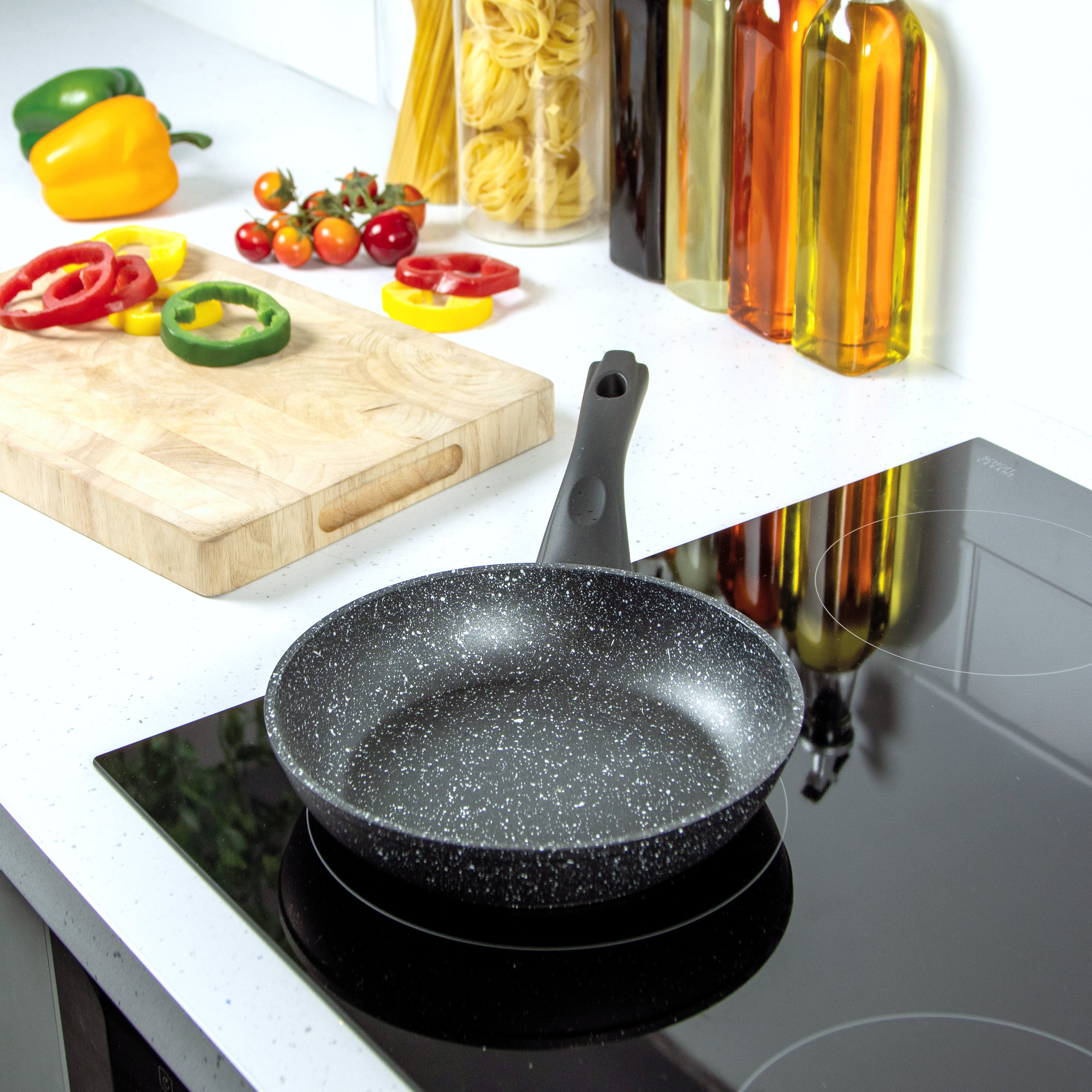 Classic 2-Piece Black Non Stick Frying Pan Set