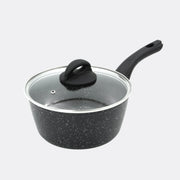 Classic 20cm Black Non Stick Saucepan With Lid